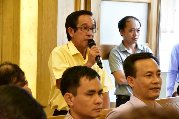 &Ocirc;ng Huỳnh Ngọc Di&ecirc;̣p, Chủ tịch HĐQT, T&ocirc;̉ng giám đ&ocirc;́c C&ocirc;ng ty CP Thủy sản 584 Nha Trang phát bi&ecirc;̉u