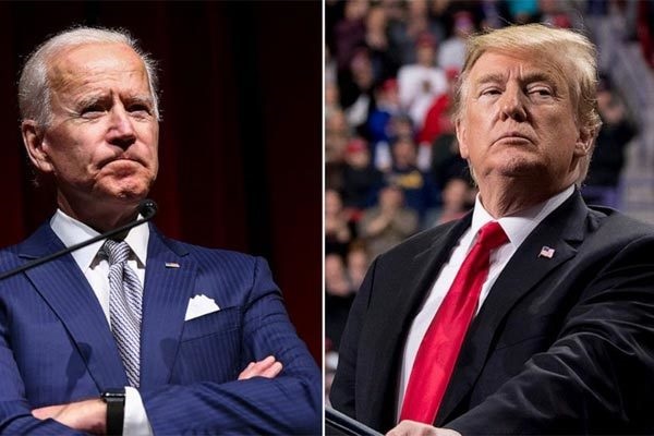 Ông Biden (trái) và ông Trump sẽ đấu loại trực tiếp trong ngày tổng tuyển cử quốc gia Mỹ 7/11 (Ảnh: ABC)