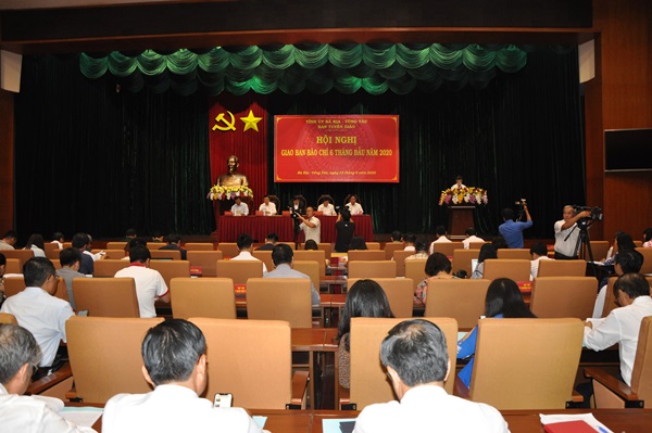 Giao ban báo chí tại tỉnh Bà Rịa Vũng Tàu