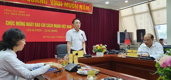 Cục trưởng Cục Thuế Hà Nội, Mai Sơn thông tin đến các cơ quan báo chí