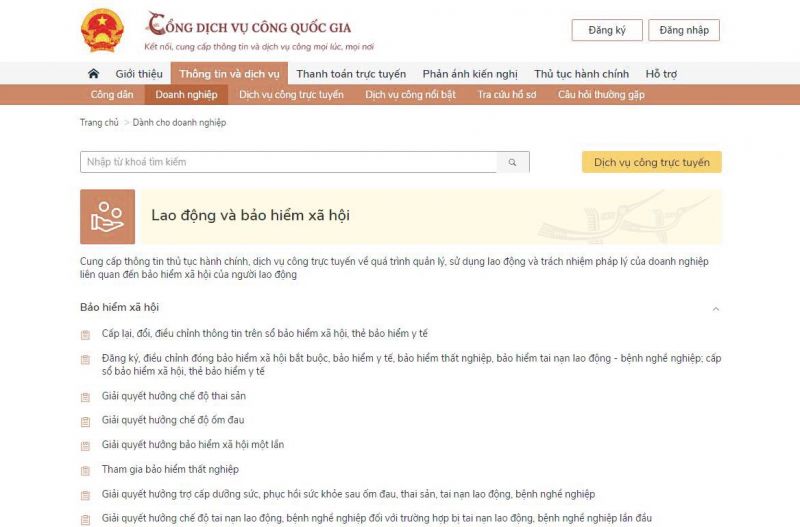 Hướng dẫn cấp lại thẻ BHYT do hỏng, mất trên Cổng Dịch vụ công quốc gia