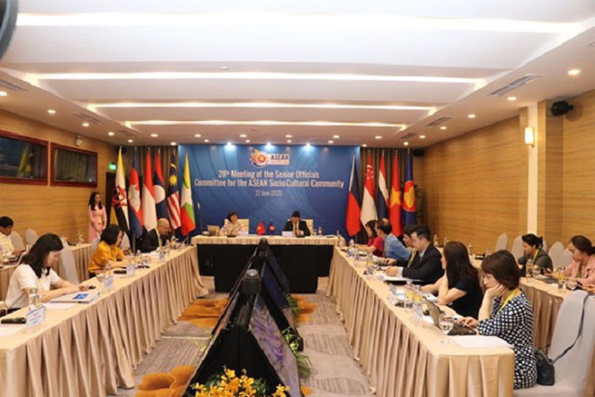 Đoàn Việt Nam đã có những trao đổi rõ hơn về những ưu tiên của mình trong năm Chủ tịch ASEAN 2020. (Ảnh: PV/Vietnam+)
