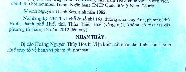 Bản án xác định Nguyễn Thanh Sơn (chồng Hoa) bỏ đi khỏi địa phương