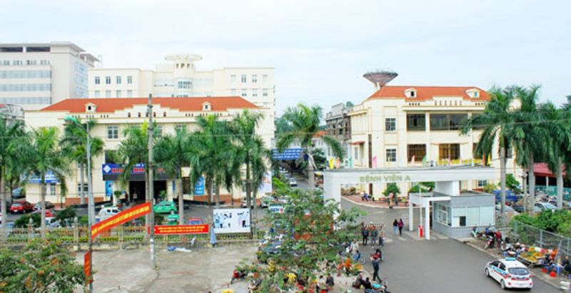 Một góc của Bệnh viện A Thái Nguyên