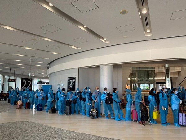 Cách ly y tế chuyến bay đón công dân từ Nhật Bản trở về nước