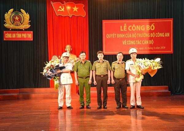 Bộ trưởng Bộ Công an bổ nhiệm 2 Phó Giám đốc Công an tỉnh Phú Thọ