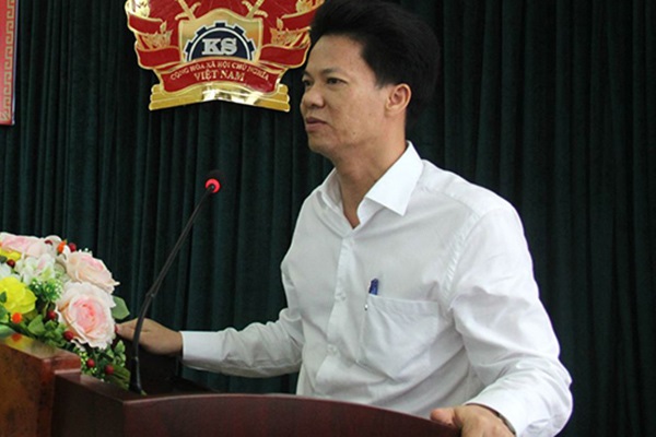 Bí thư Quận uỷ Hà Đông Lê Cường (Ảnh: VKSND TP Hà Nội)