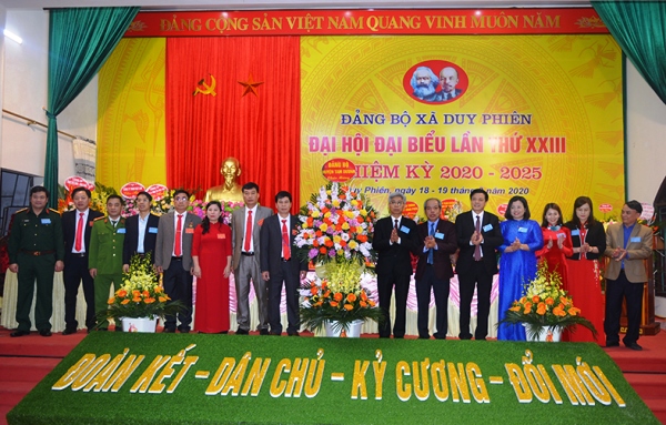 Thành công của Đại hội các Đảng bộ cơ sở là tiền đề quan trọng để Đảng bộ huyện Tam Dương tiến tới tổ chức thành công Đại hội đại biểu Đảng bộ huyện