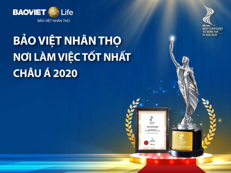 Bảo Việt Nhân thọ - “Nơi làm việc tốt nhất Châu Á 2020”