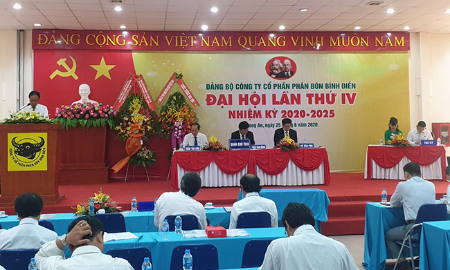 Công ty Cổ phần phân bón Bình Điền tổ chức thành công Đại hội Đảng bộ nhiệm kỳ 2020-2025
