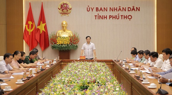 Đồng chí Nguyễn Thanh Hải - Ủy viên BTV Tỉnh ủy, Phó Chủ tịch UBND tỉnh, Trưởng BCĐ 389 tỉnh chủ trì hội nghị.