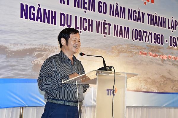 Ông Phan Quốc Anh, nguyên Giám đốc Sở VHTTDL Ninh Thuận phát biểu