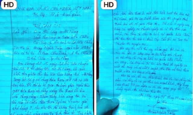 Anh Tu&acirc;n viết thư cảm ơn lực lượng C&ocirc;ng an TP. Đ&agrave; Nẵng v&agrave; C&ocirc;ng an H&igrave;nh sự quận Li&ecirc;n Chiểu