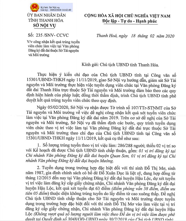 Thanh Hóa: Cần làm rõ việc hủy kết quả trúng tuyển của 300 thí sinh