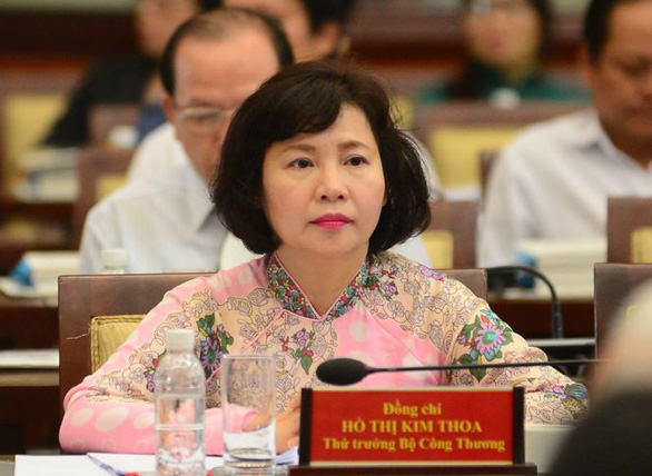 Bà Hồ Thị Kim Thoa - cựu thứ trưởng Bộ Công thương - Ảnh: TT