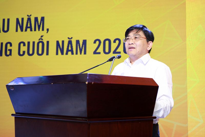 Chủ tịch Hội đồng thành viên Nguyễn Hải Thanh phát biểu tại hội nghị