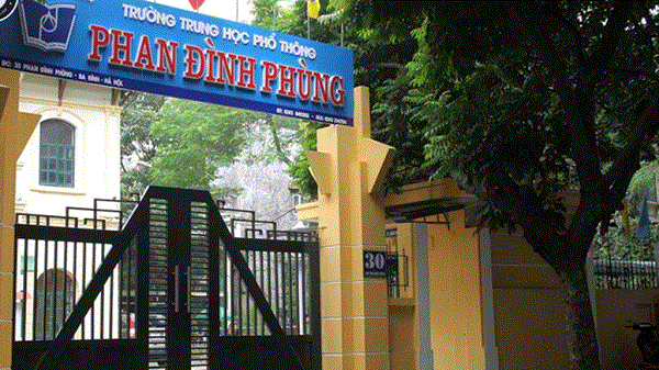 Điểm thi Trường THPT Phan Đình Phùng nơi xảy ra vụ việc