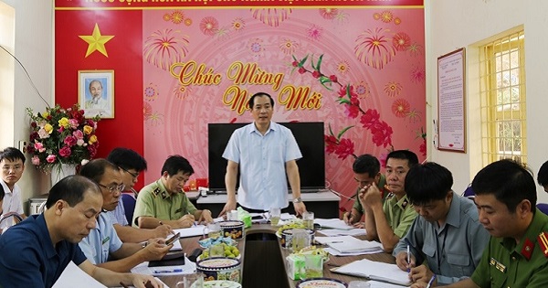 Phó chủ tịch UBND tỉnh Lạng Sơn, Dương Xuân Huyên phát biểu tại buổi kiểm tra