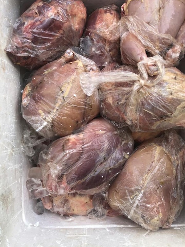 Số gà này là gà thải, được thu mua ở các tỉnh phía Bắc đưa về tiêu thụ trên địa bàn Hà Tĩnh