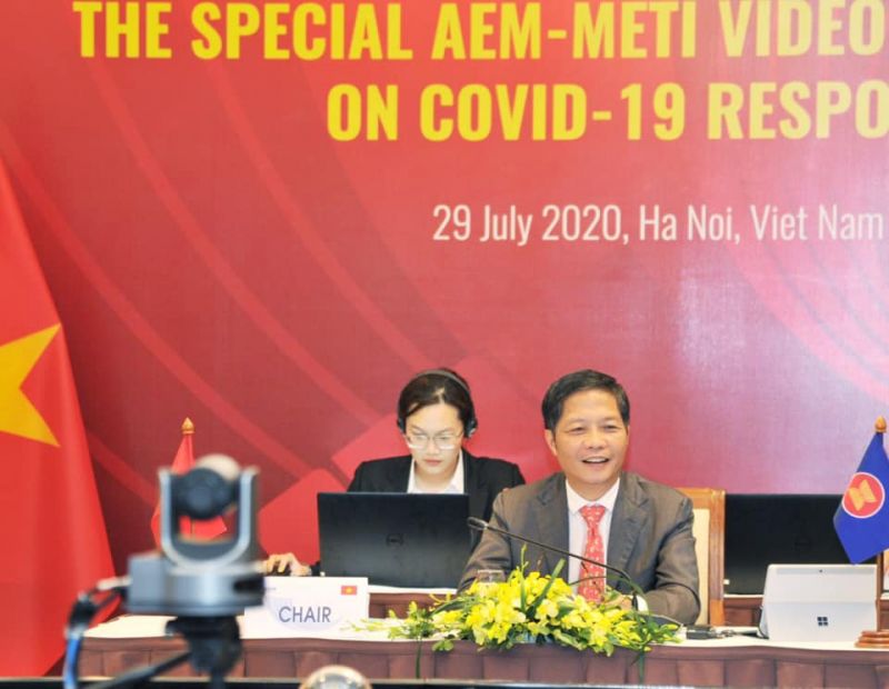 Hội nghị Bộ trưởng Kinh tế ASEAN - Nhật Bản về ứng phó đại dịch Covid-19