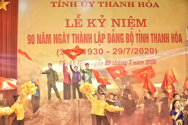 Lễ Kỷ niệm trọng thể 90 năm ngày thành lập Đảng bộ tỉnh Thanh Hoá được diễn ra tại TP.Thanh Hóa