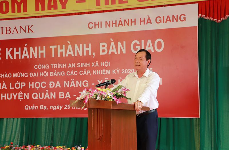 Ông Tiết Văn Thành - Tổng giám đốc Agribank phát biểu tại buổi Lễ