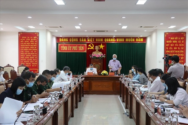 Cuộc họp thường trực Tỉnh ủy Phú Yên tổ chức cuộc họp khẩn với các sở, ngành, Ủy ban nhân dân các huyện, thị xã, thành phố về công tác phòng, chống dịch COVID-19