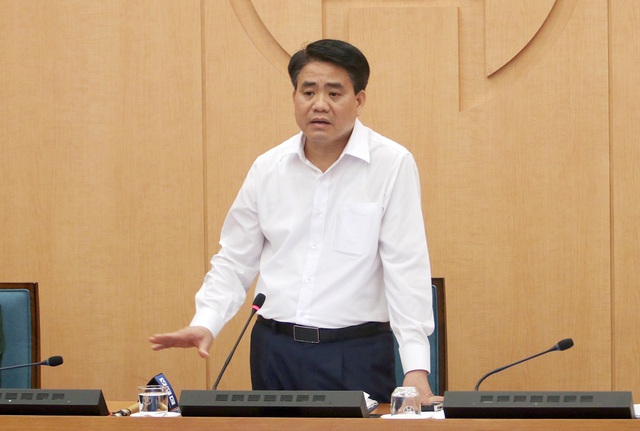 Chủ tịch UBND TP. Hà Nội Nguyễn Đức Chung phát biểu kết luận tại hội nghị