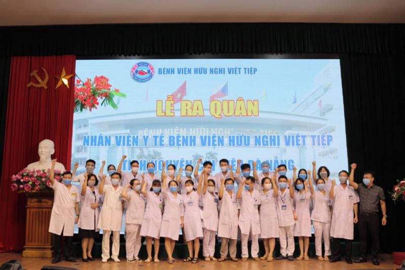 bác sĩ, điều dưỡng bệnh viện Hữu nghị Việt Tiệp Hải Phòng tham gia đoàn hci viện cho TP. Đà Nẵng