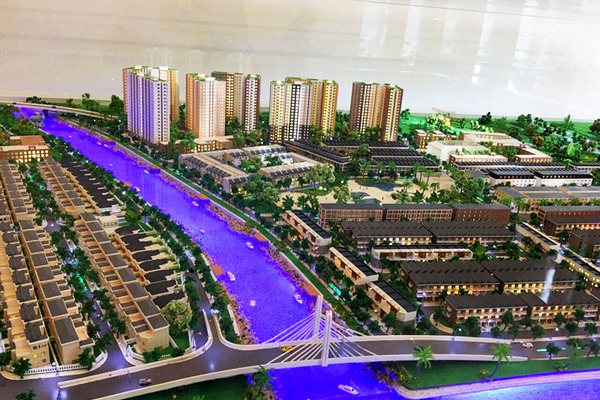 Hình ảnh phối cảnh được quảng bá là dự án Harbor City tại khu vực Cảng Phú Định