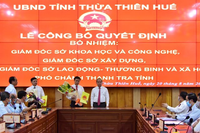 Thừa Thiên Huế: Bổ nhiệm nhiều cán bộ chủ chốt