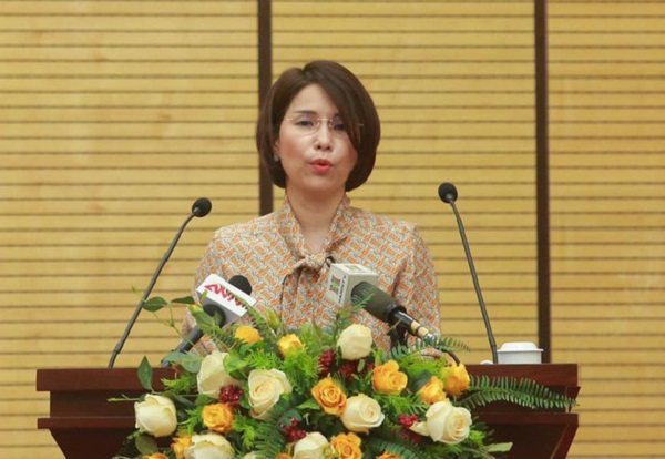 Bà Trần Thị Nhị Hà - Phó giám đốc Sở Y tế Hà Nội (Ảnh: XUÂN THÀNH)