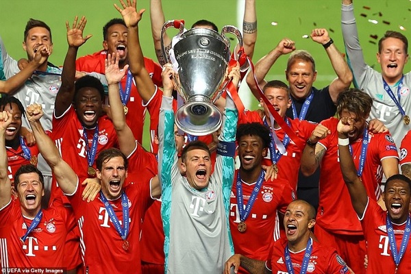 Bayern Munich lần thứ 6 vô địch Champions League