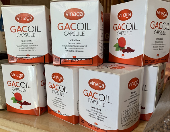 Xử phạt 148 triệu đồng và buộc thu hồi, tiêu hủy 10.993 hộp sản phẩm của Công ty sản xuất dầu gấc Vinaga