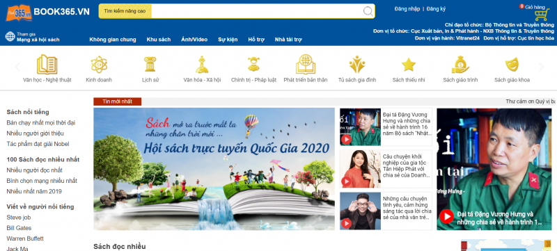 Triển lãm sách trực tuyến chào mừng kỷ niệm 75 năm Quốc khánh 2/9