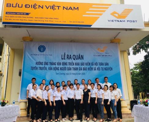 Ra quân tuyên truyền chính sách BHXH tự nguyện tại huyện Tam Dương