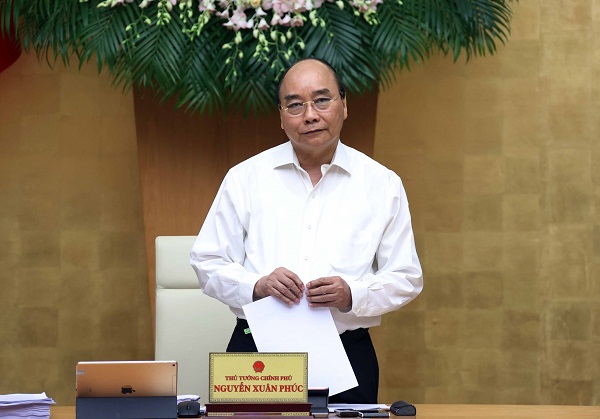 Thủ tướng Nguyễn Xuân Phúc phát biểu tại phiên họp
