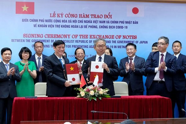 Nhật Bản viện trợ gần 500 tỷ đồng giúp Việt Nam phòng, chống dịch COVID-19
