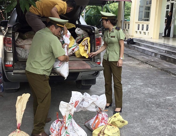 Phát hiện, tạm giữ 1.216 kg quặng vonfram không có hóa đơn chứng từ