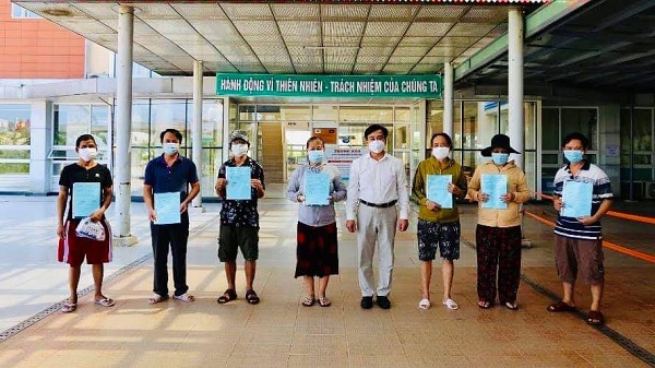 6 trường hợp được công bố khỏi bệnh tại Bệnh viện Đa khoa khu vực Quảng Nam ngày 4/9
