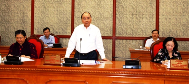 Bộ Chính trị, ban Bí thư làm việc với tỉnh Thừa Thiên Huế về công tác Đại hội