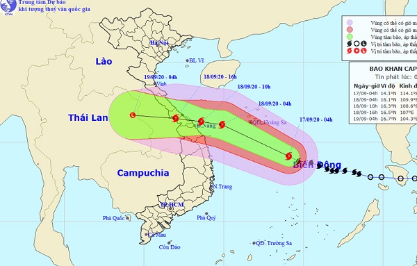 Cơn bão số 5: Giật cấp 12, có khả năng mạnh thêm