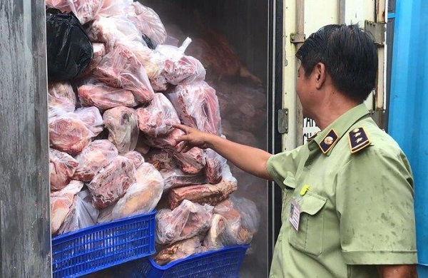 Số thịt lợn bị nhiễm dịch tả châu Phi bị lực lượng chức năng thu giữ