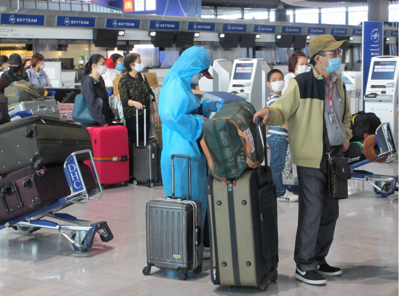 Đưa trên 220 công dân Việt Nam từ Nhật Bản về nước