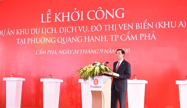 Ông Nguyễn Việt Quang - Phó Chủ tịch kiêm Tổng giám đốc Tập đoàn Vingroup khẳng định Quảng Ninh là một trong những địa bàn đầu tư trọng điểm của Tập đoàn Vingroup