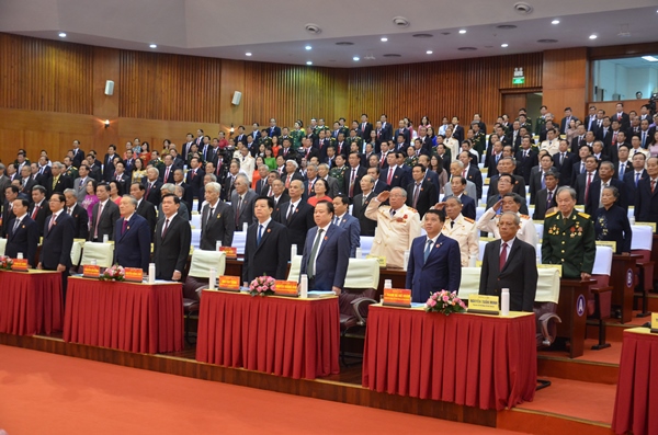 Toàn cảnh Đại hội đại biểu Đảng bộ tỉnh Bà Rịa - Vũng Tàu lần thứ VII, nhiệm kỳ 2020 - 2025 phiên khai mạc