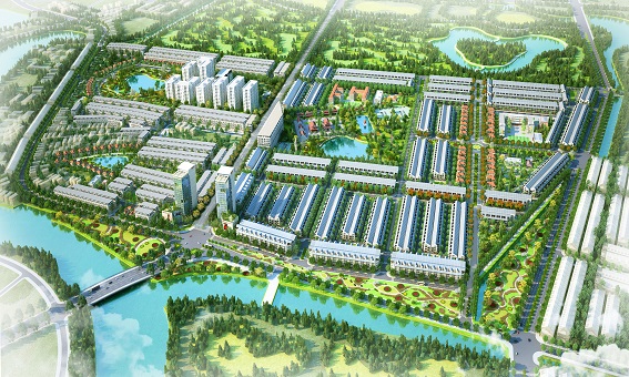 Phối cảnh dự án khu dân cư, đô thị Tân Phú Hưng. (Ảnh: Newland).