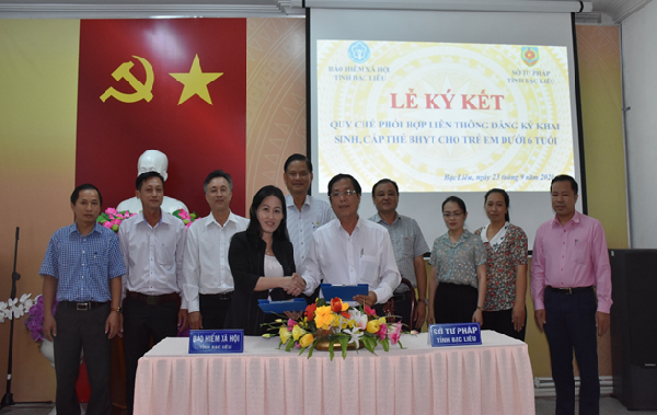Phối hợp liên thông đăng ký khai sinh, cấp thẻ BHYT cho trẻ em dưới 6 tuổi tại Bạc Liêu