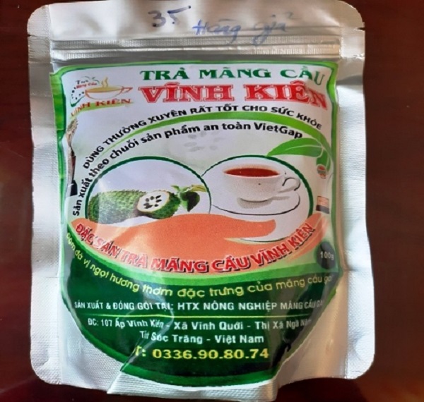 Phát hiện cơ sở sản xuất, buôn bán sản phẩm trà mãng cầu Vĩnh Kiên giả