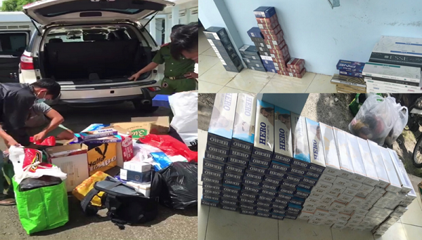 Bắt giữ gần 2.700 bao thuốc lá ngoại nhập lậu tại An Giang